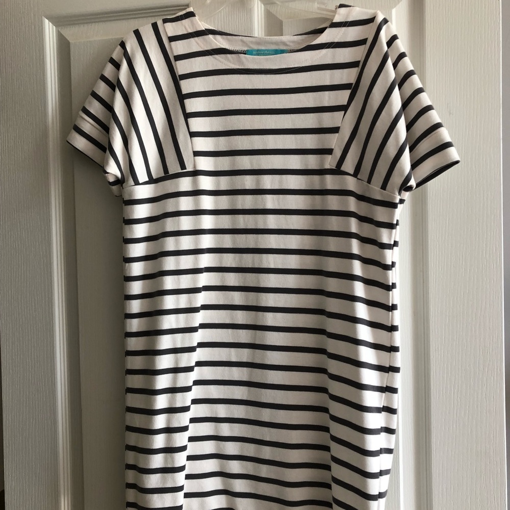 Grey striped dress